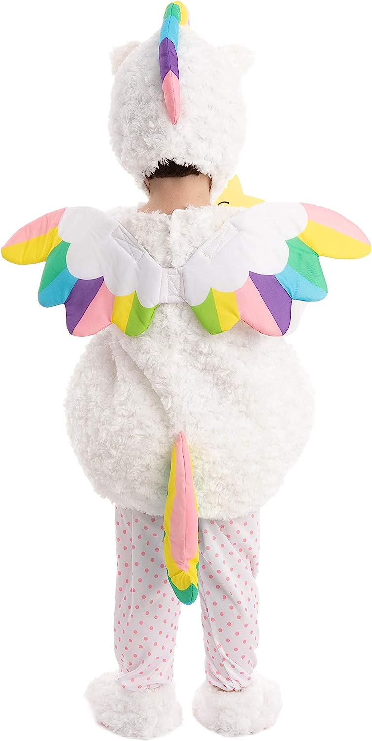 Spooktacular Creations Cute Lil’ Baby Unicorn Costume with Wings and Star Wand for Halloween Dress Up Party, Cosplay Party - Image 5